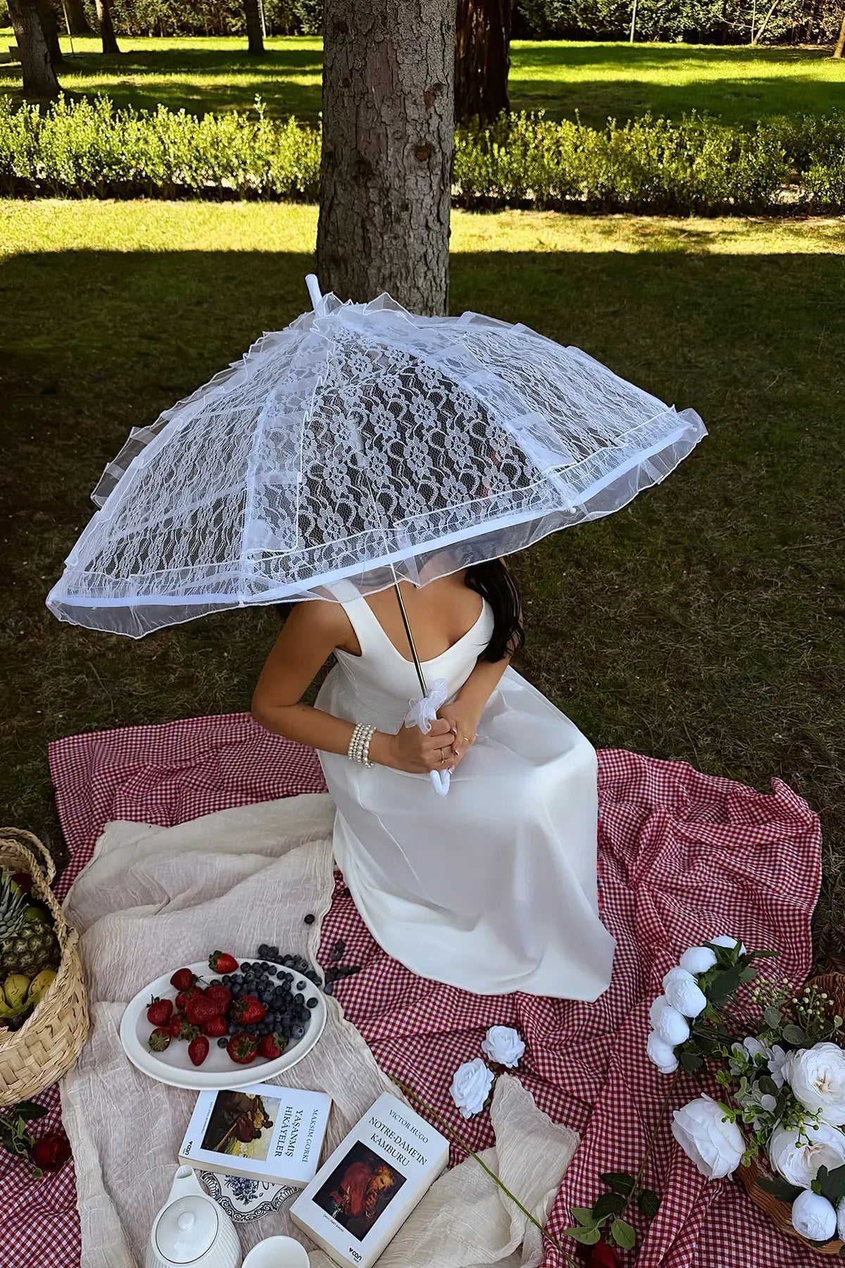 White Strappy Long Dress
