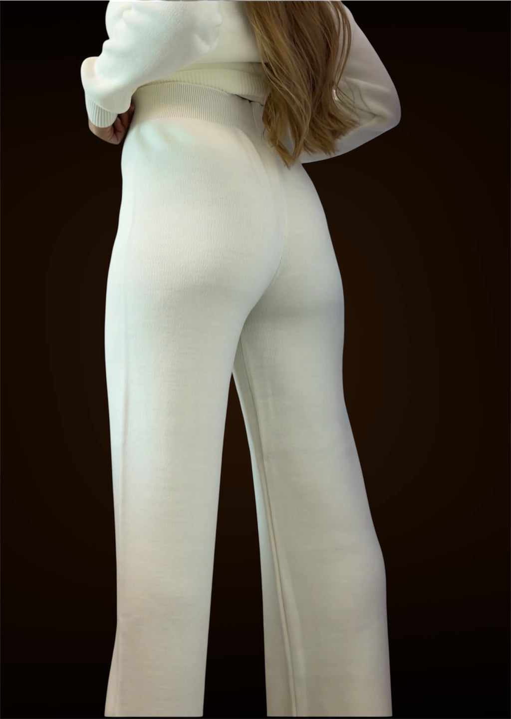 Two-Piece Knit Sweater and Pants Set