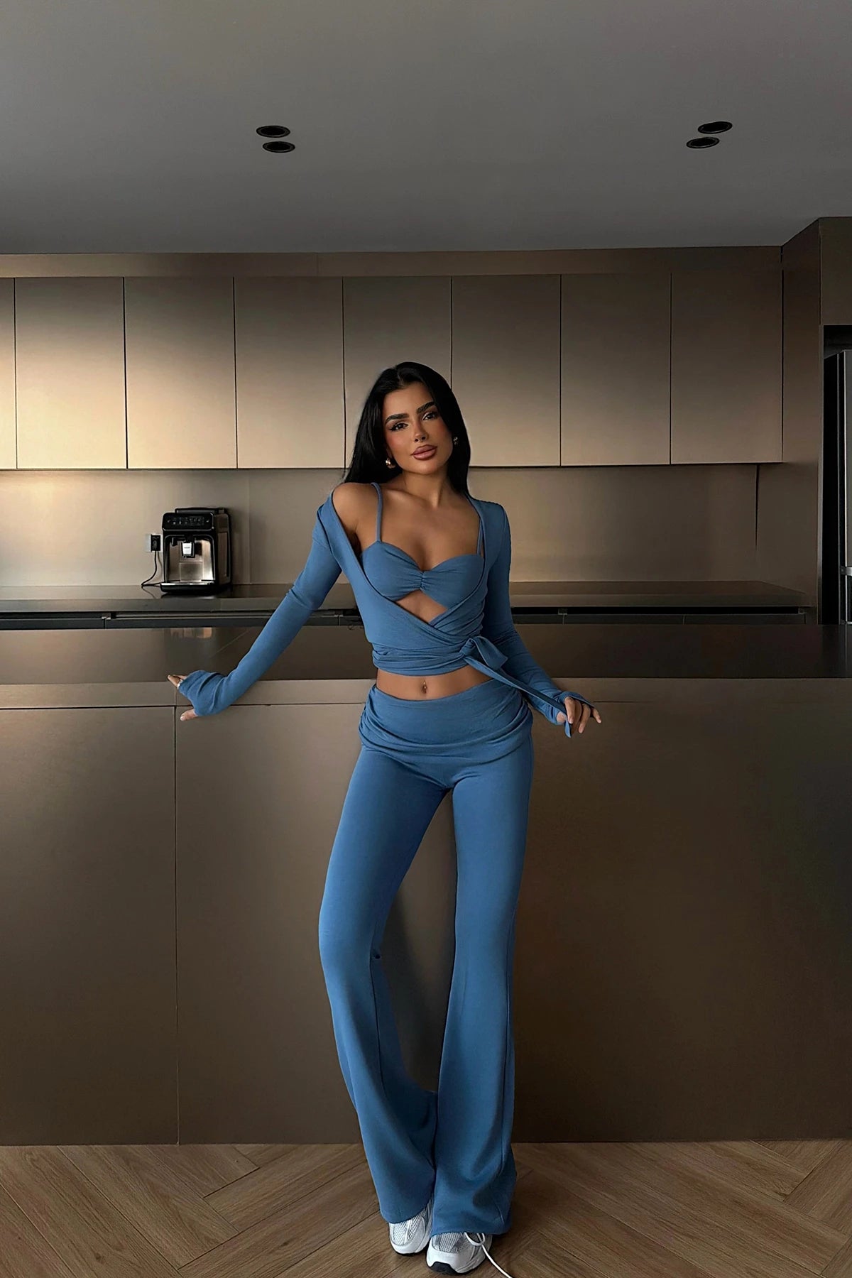 Indigo Pants Set