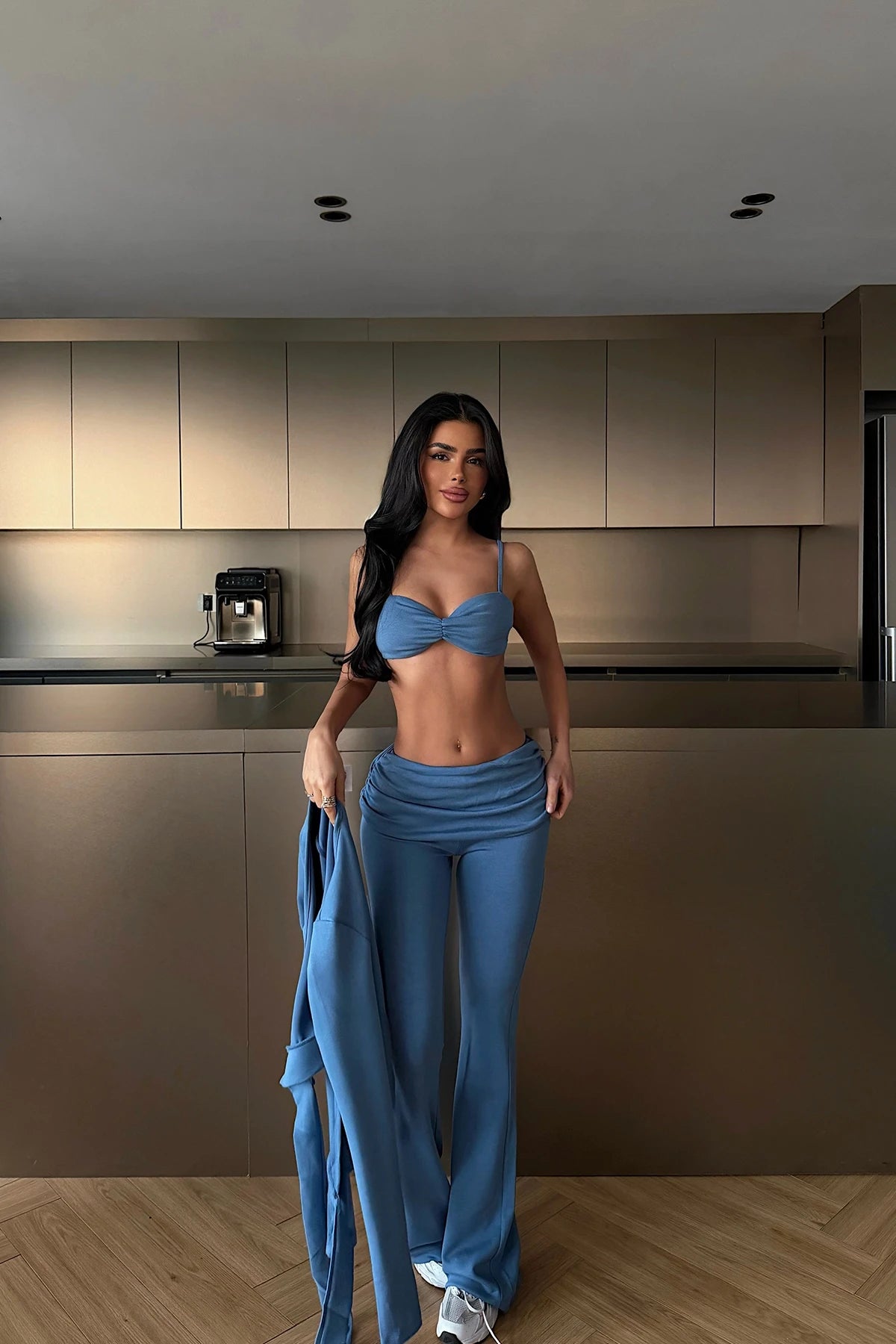 Indigo Pants Set