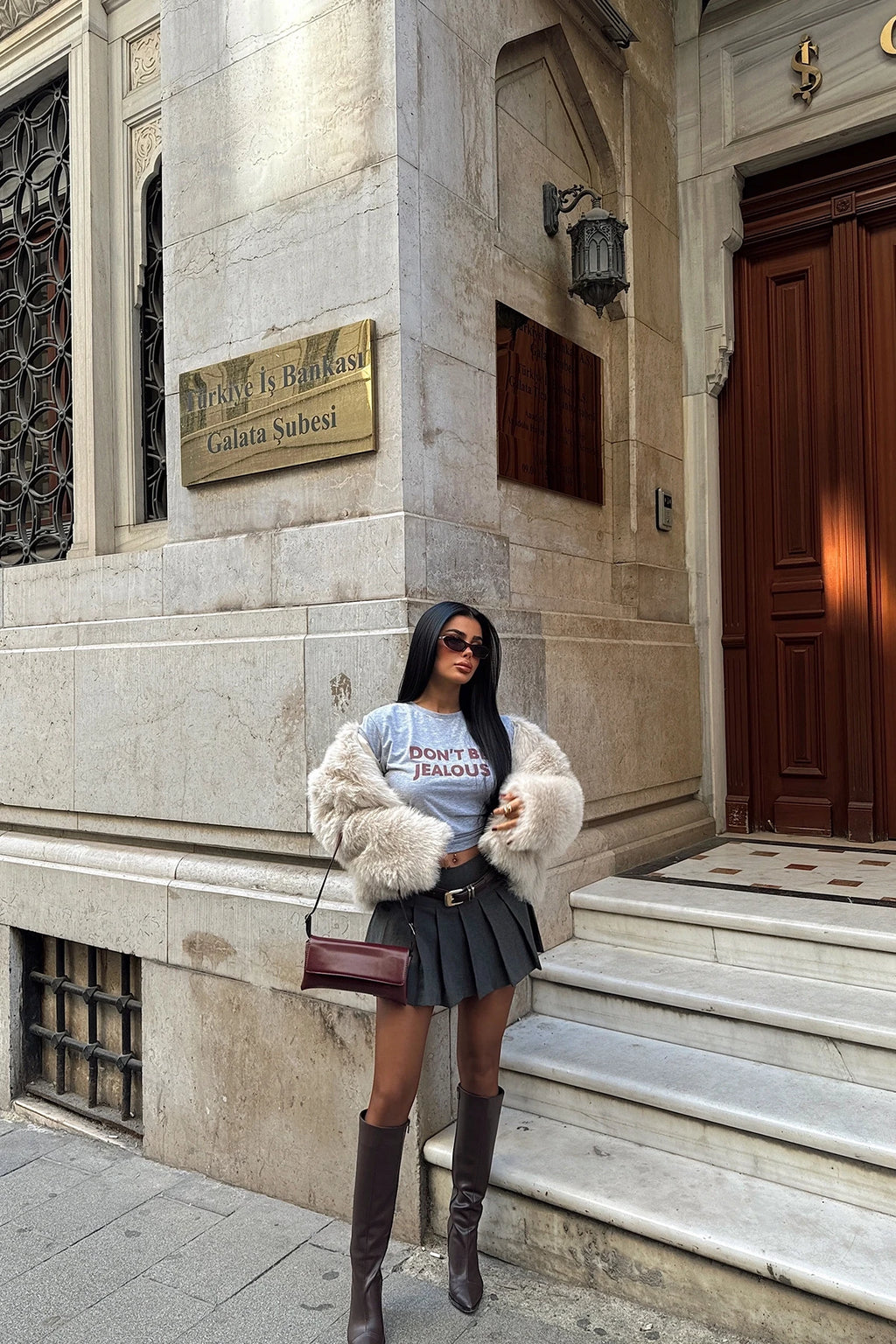 Cream Faux Fur Coat